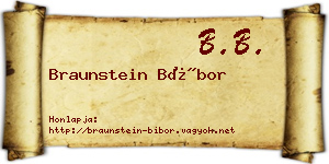 Braunstein Bíbor névjegykártya
